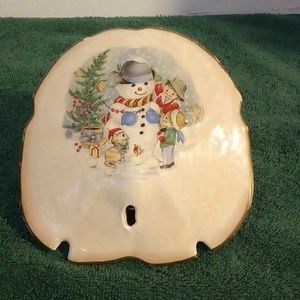 Sand Dollar on Stand Music Box/Winter Wonderland